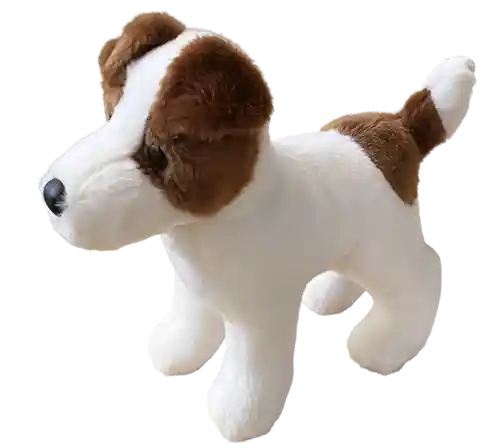 A plush dog pretending to be Luna